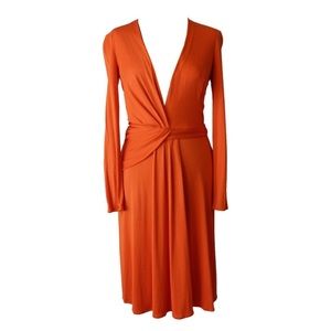 Orange silk Issa London dress